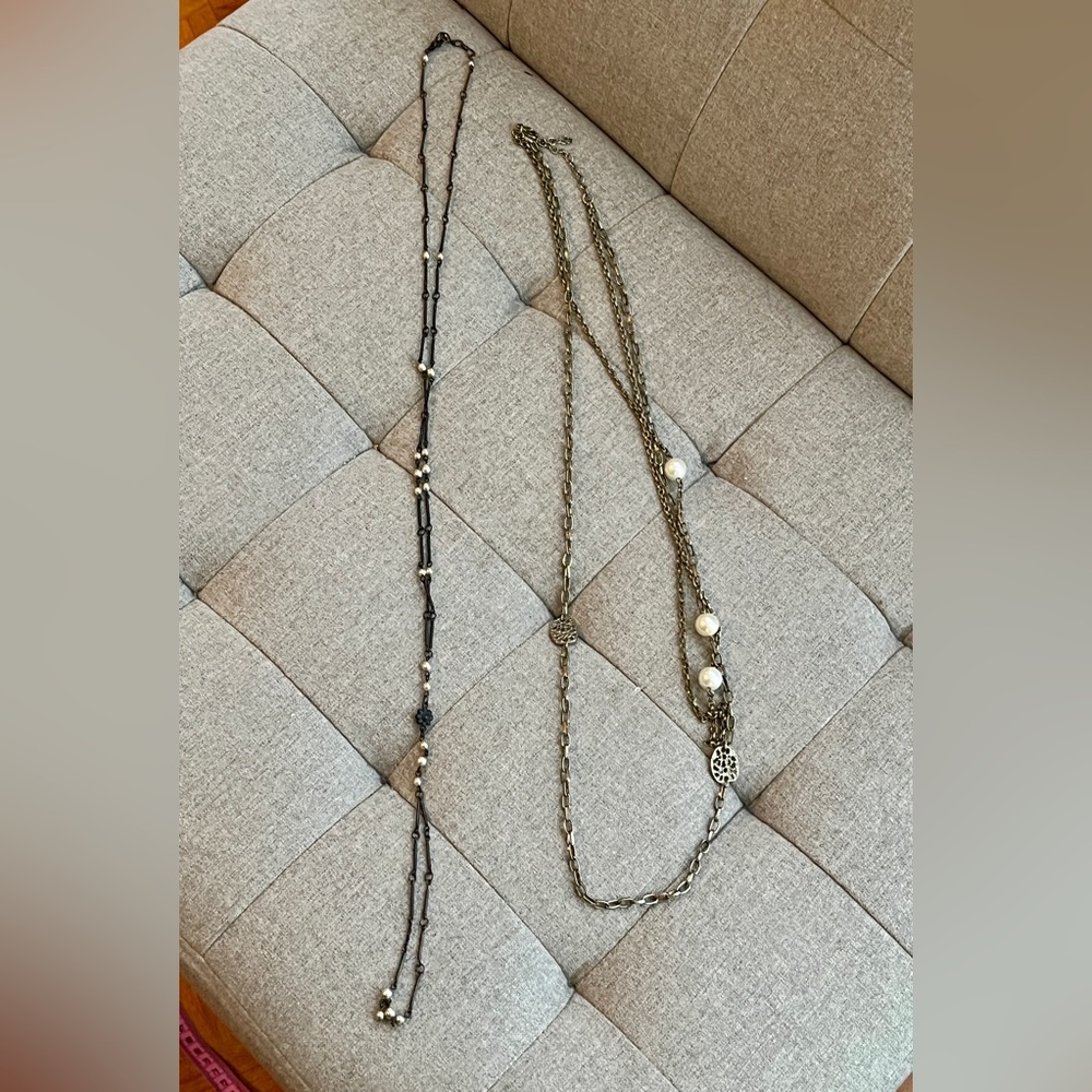 2 long necklaces